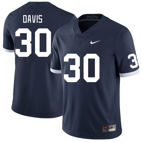 Men #30 Amiel Davis Penn State Nittany Lions College Football Jerseys Stitched Sale-Retro - Click Image to Close